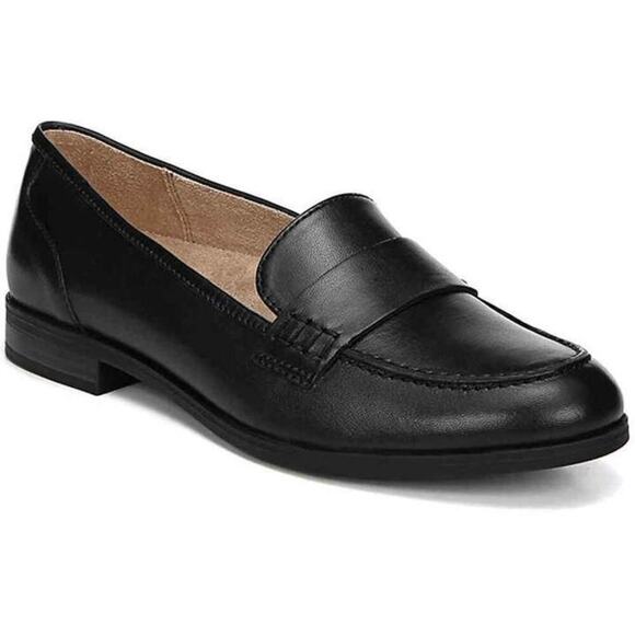 Naturalizer Women's Leather Upper Milo Penny Loafers Slip-On Black Size 4.5 - Picture 1 of 9